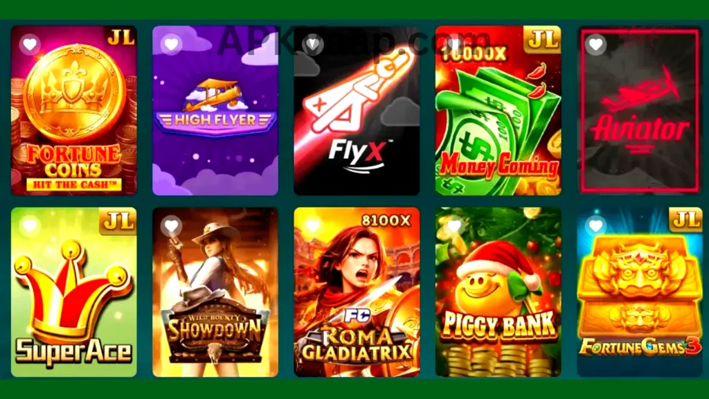 CD22 Game App internal interface and jackpot winning game of application